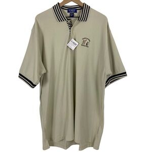 Vintage La Mode Golf Polo XL Deadstock Light Green/Black Oldsmobile Scramble